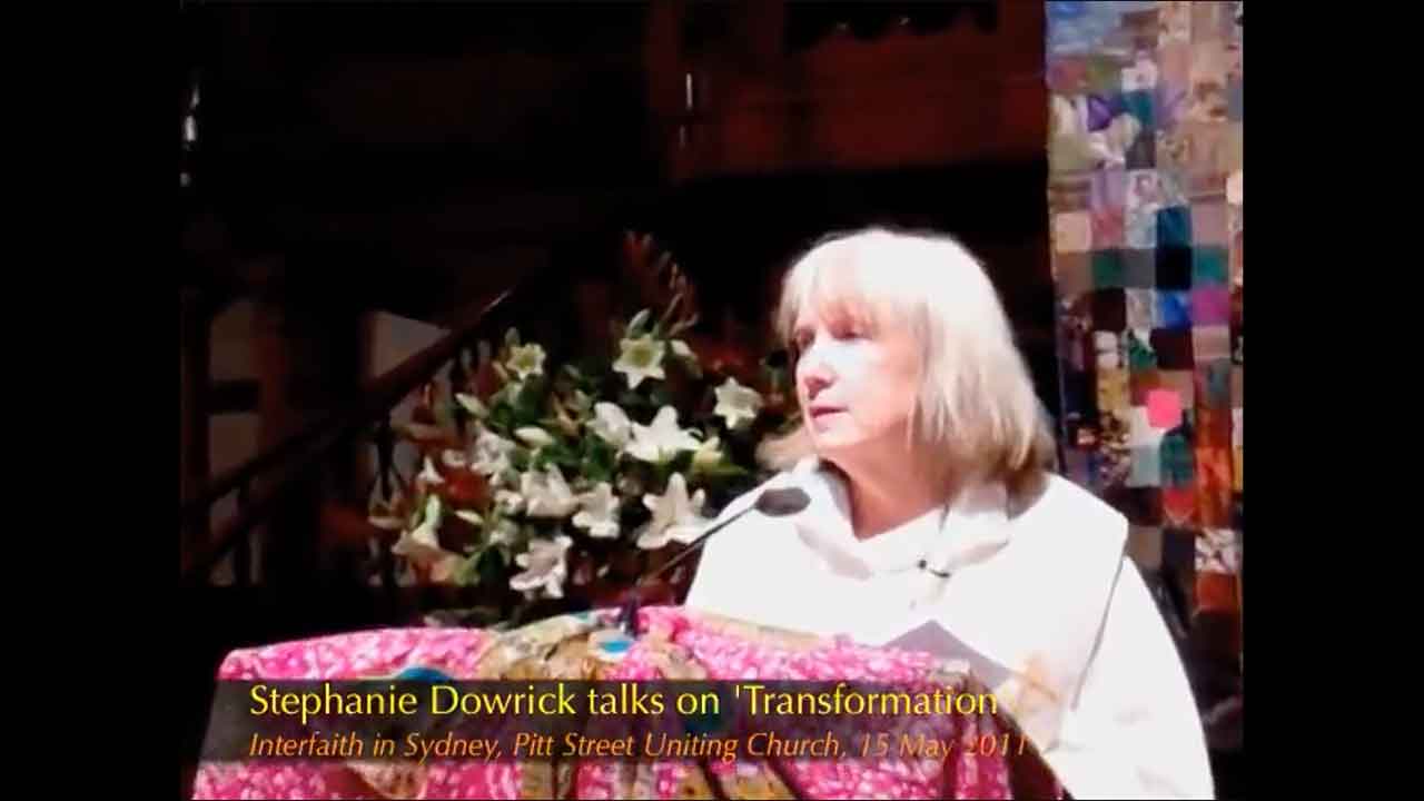 Stephanie Dowrick on "Beauty, hope, transformation"