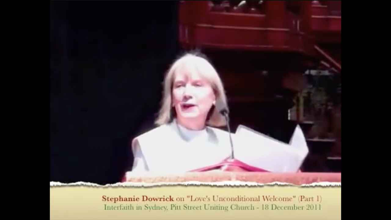 TitleStephanie Dowrick on "Love's Unconditional Welcome" (Part 1)