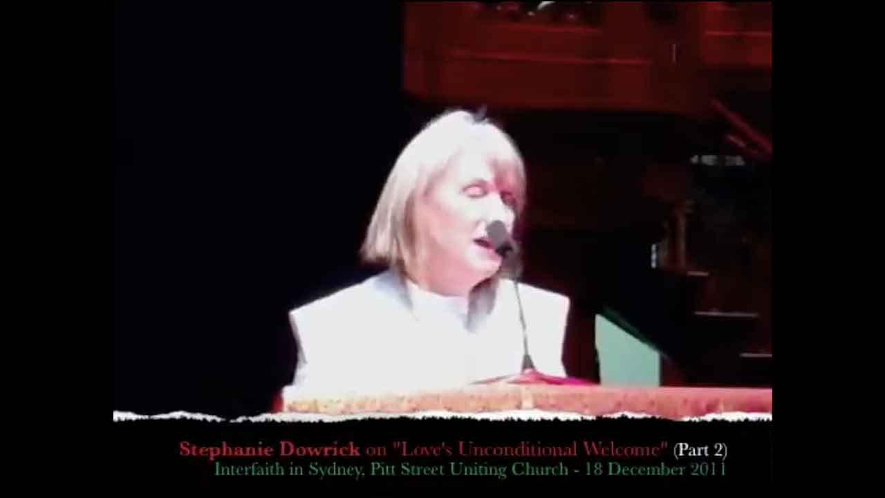 Stephanie Dowrick on "Love's Unconditional Welcome" (Part 2)